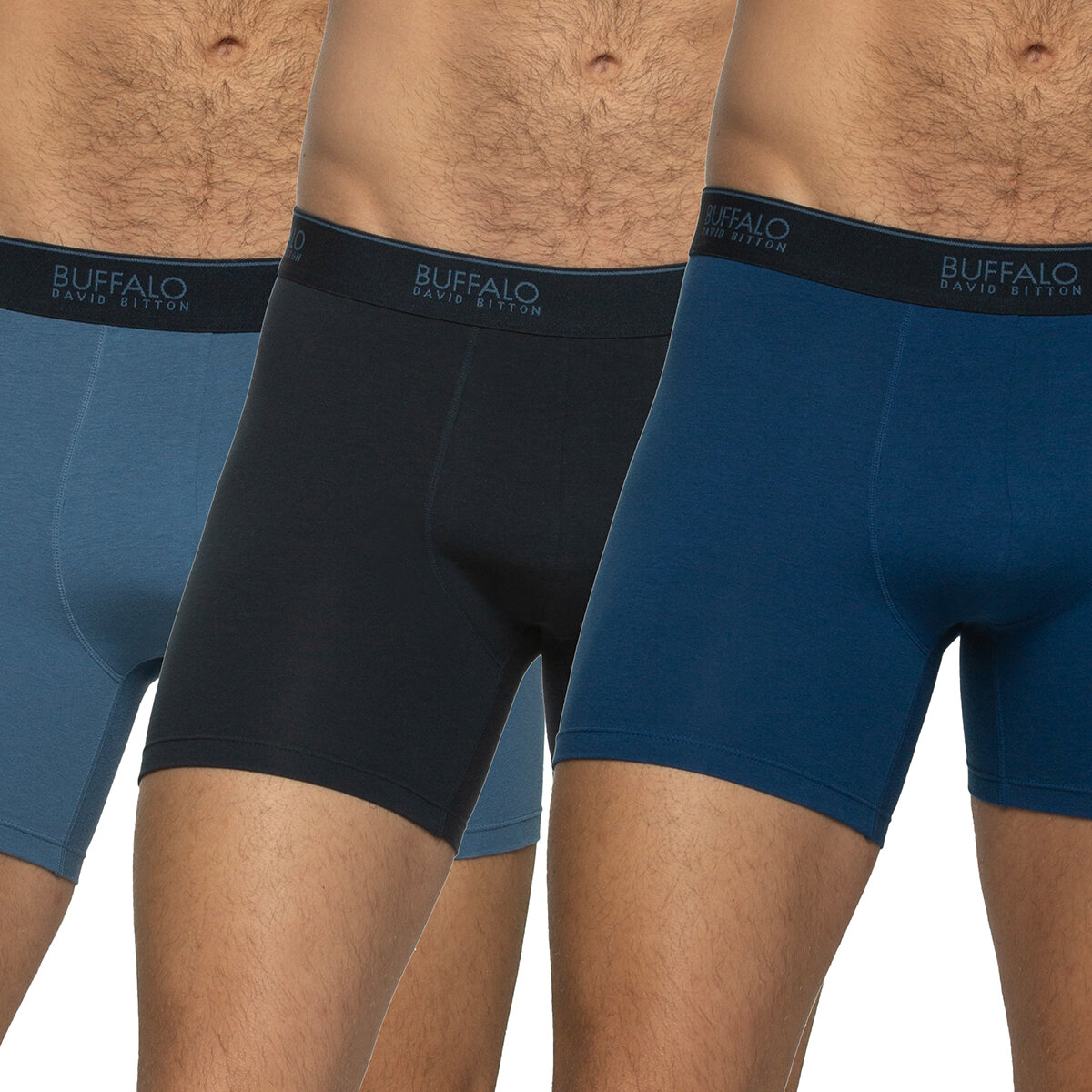 Buffalo David Bitton Bóxers para Caballero 5 piezas Azul Mediana