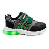 Minecraft Creeper, Tenis Original con Luces, Color Negro-Verde para Niño, Varias Tallas
