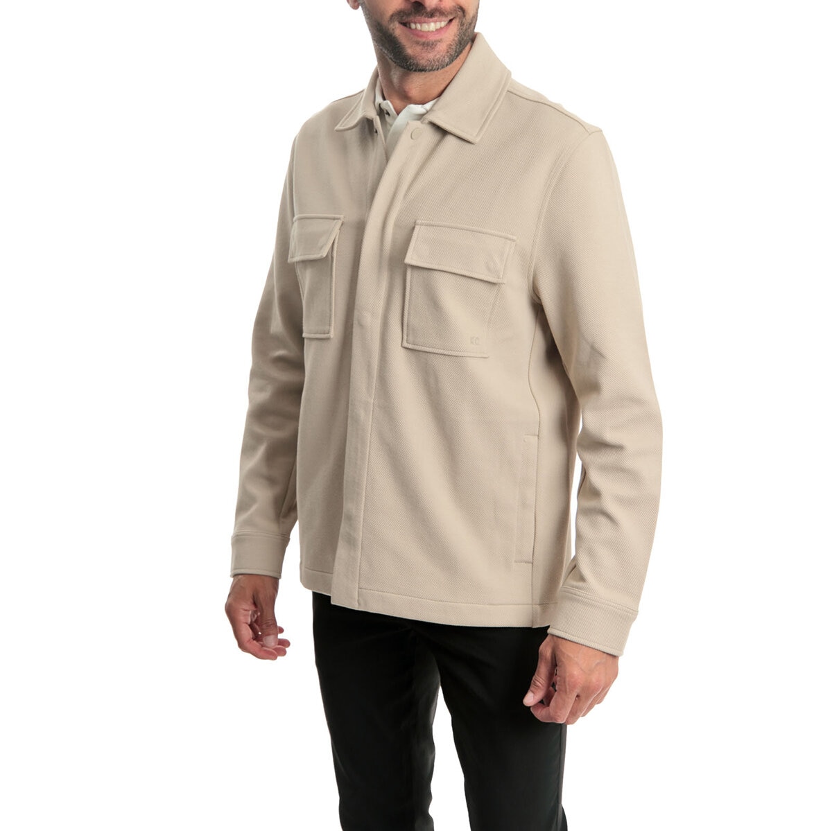 Kenneth Cole Sobrecamisa para Caballero Beige Chica