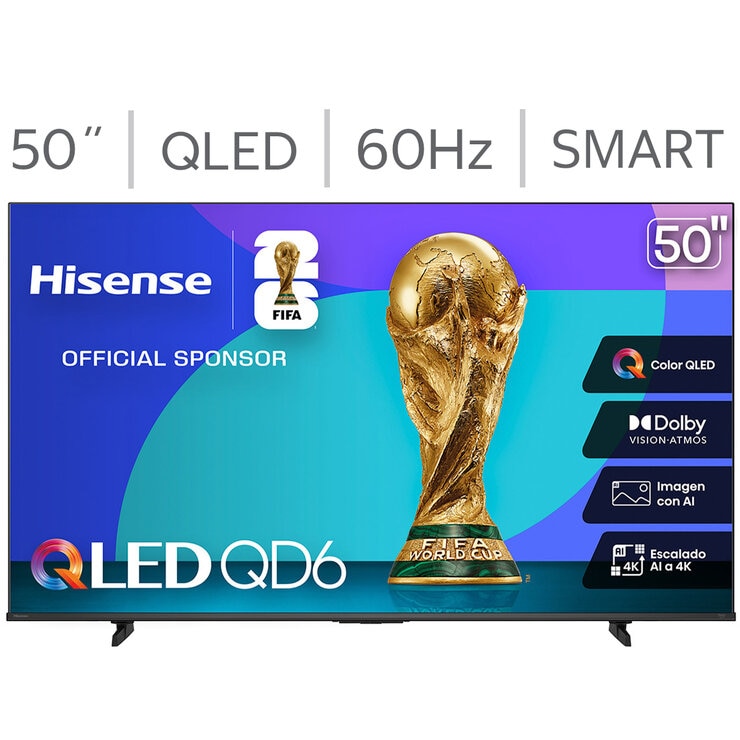 Hisense Pantalla 50" QLED 4K Fire TV