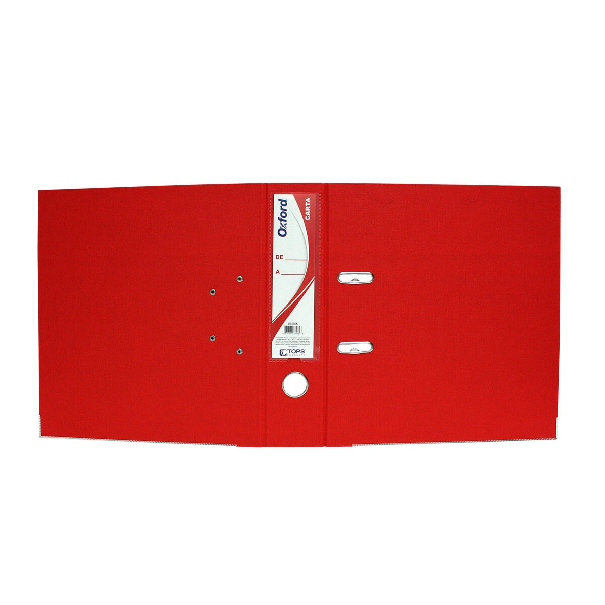 Oxford Registrador Fiscal Tamaño Carta Color Rojo 4 Piezas