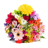 Bouquet mixto de 28 tallos en tonos primaverales