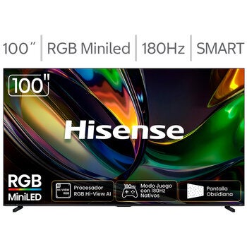 Hisense Pantalla 100" RGB Miniled 4K Google TV Hisense Pantalla 100" RGB Miniled 4K Google TV