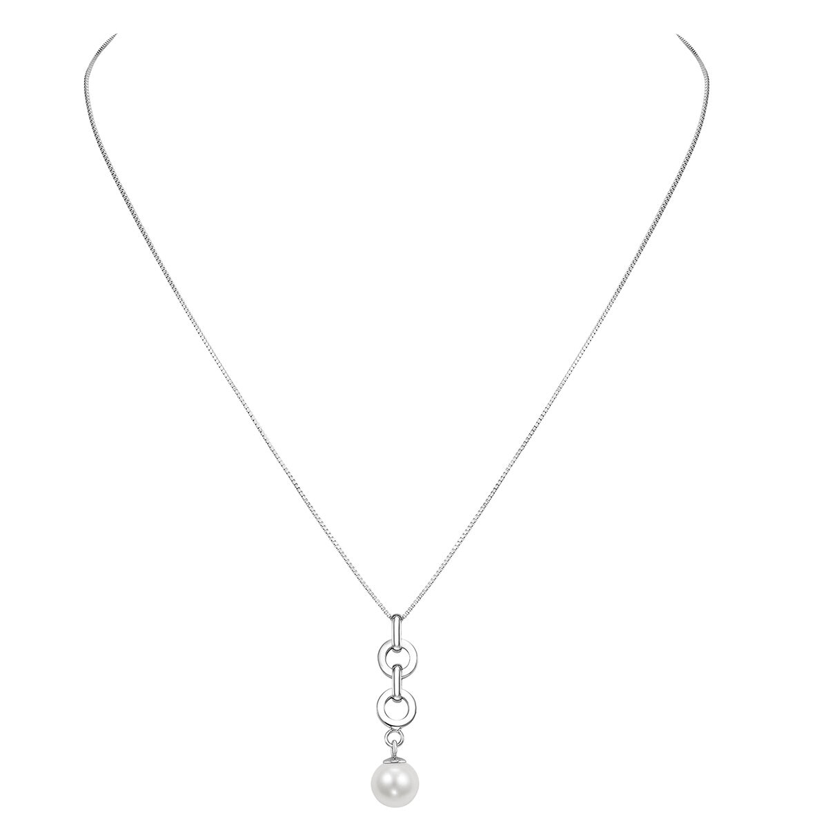Dije de Perla Cultivada, 8-8.5mm, Oro Amarillo de 14K