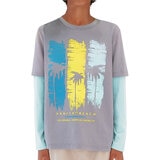 Hangten Playeras 2 piezas para Niños y Niñas Blanco / Gris 5 / 6 Años