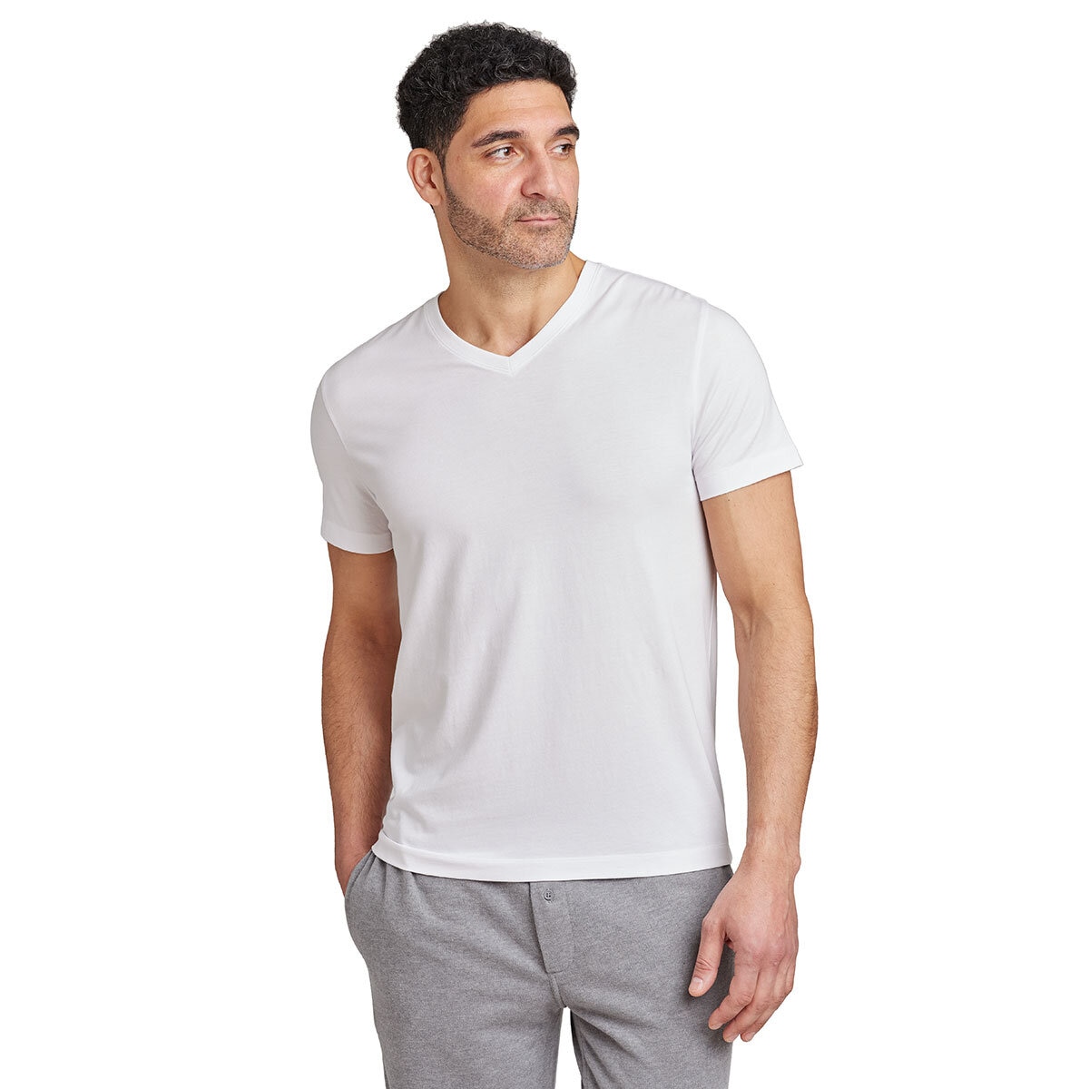 Copper and Oak Playera para Caballero 4 piezas Blanca Chica