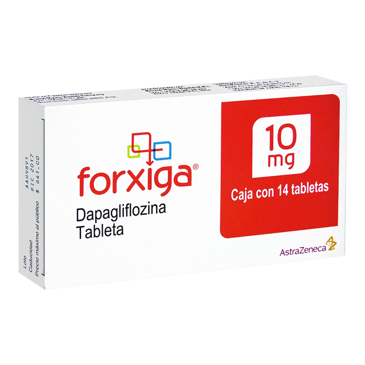 Forxiga 10mg 14 Tabletas