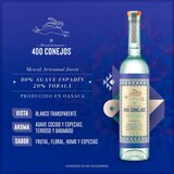 Mezcal 400 Conejos Espadín Tobalá 750 ml