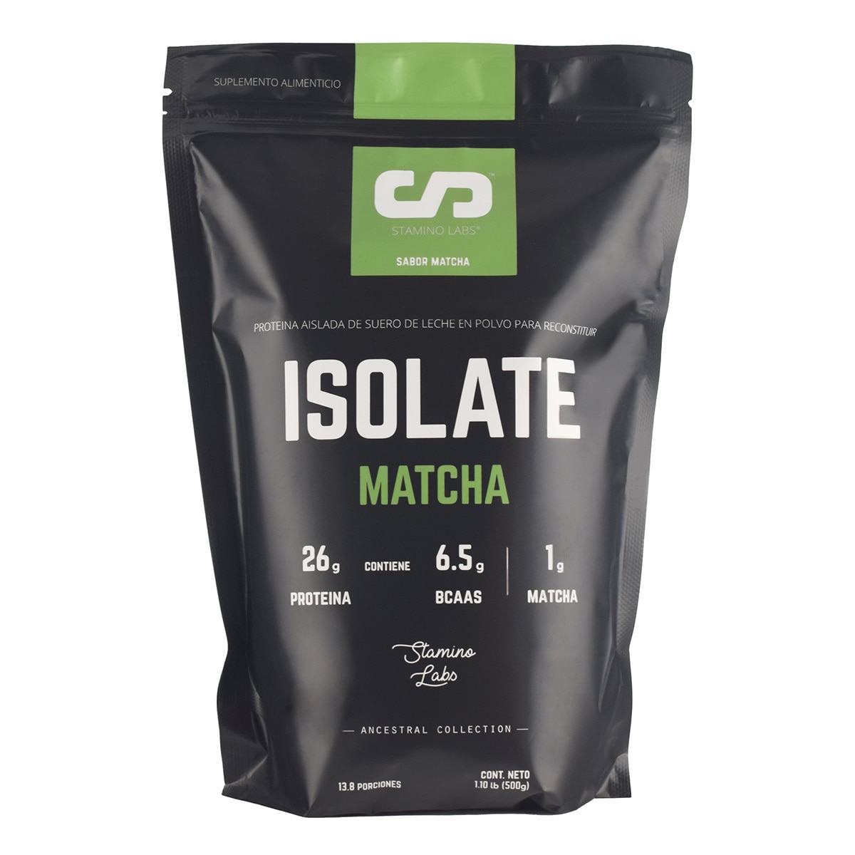 Proteína en Polvo con Té Matcha, Isolate, 500g. Costco