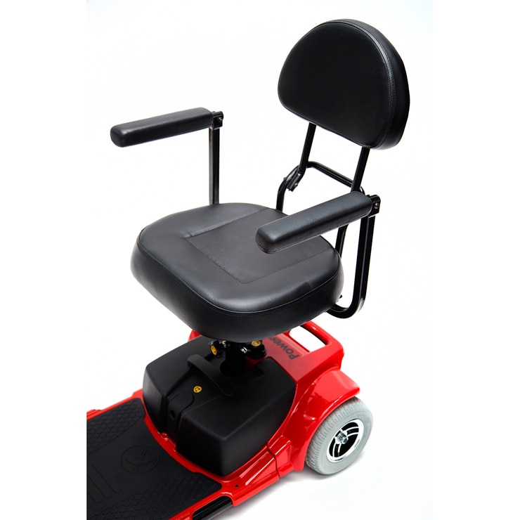 Powercar, Scooter de Movilidad Eléctrico de 3 Ruedas Color Rojo