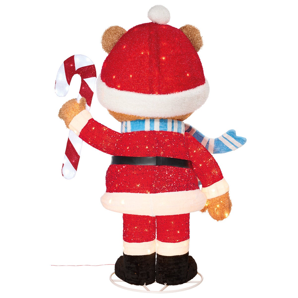 Santa Oso Decorativo con Luces Parpadeantes 2.1M Santa Oso Decorativo con Luces Parpadeantes 2.1M