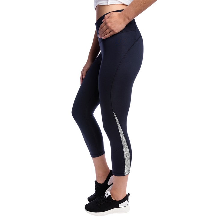 Kirkland Signature, leggings para dama con detalle reflectivo, azul