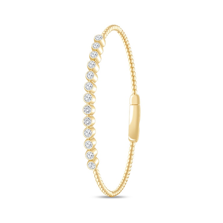 Brazalete de Diamantes 1.00ctw, Oro Amarillo de 14K