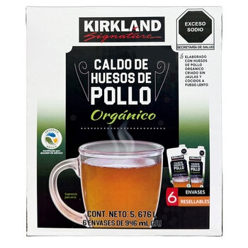 Kirkland Signature Caldo de Huesos de Pollo Orgánico 946 ml
