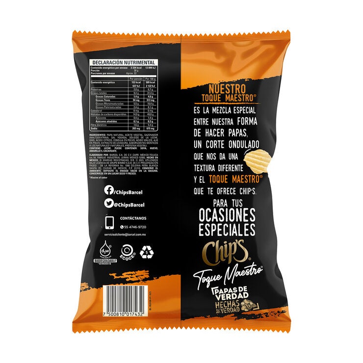 Chip's Toque Maestro Papas al Parmesano 655 g Chip's Toque Maestro Papas al Parmesano 655 g