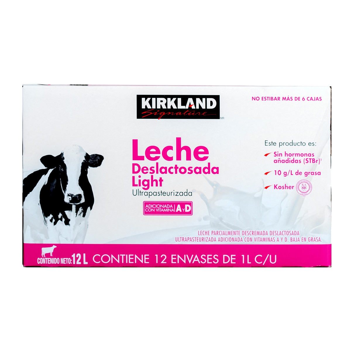 Kirkland Signature leche deslactosada light 12 de 1L