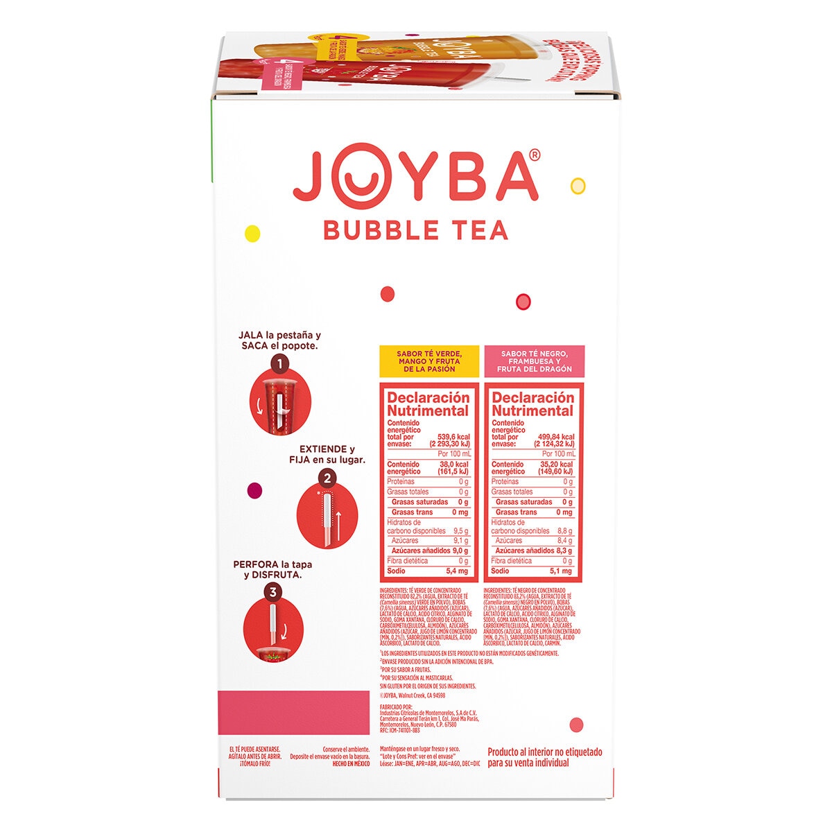 Joyba Bubble Tea 8 pzs de 355 ml