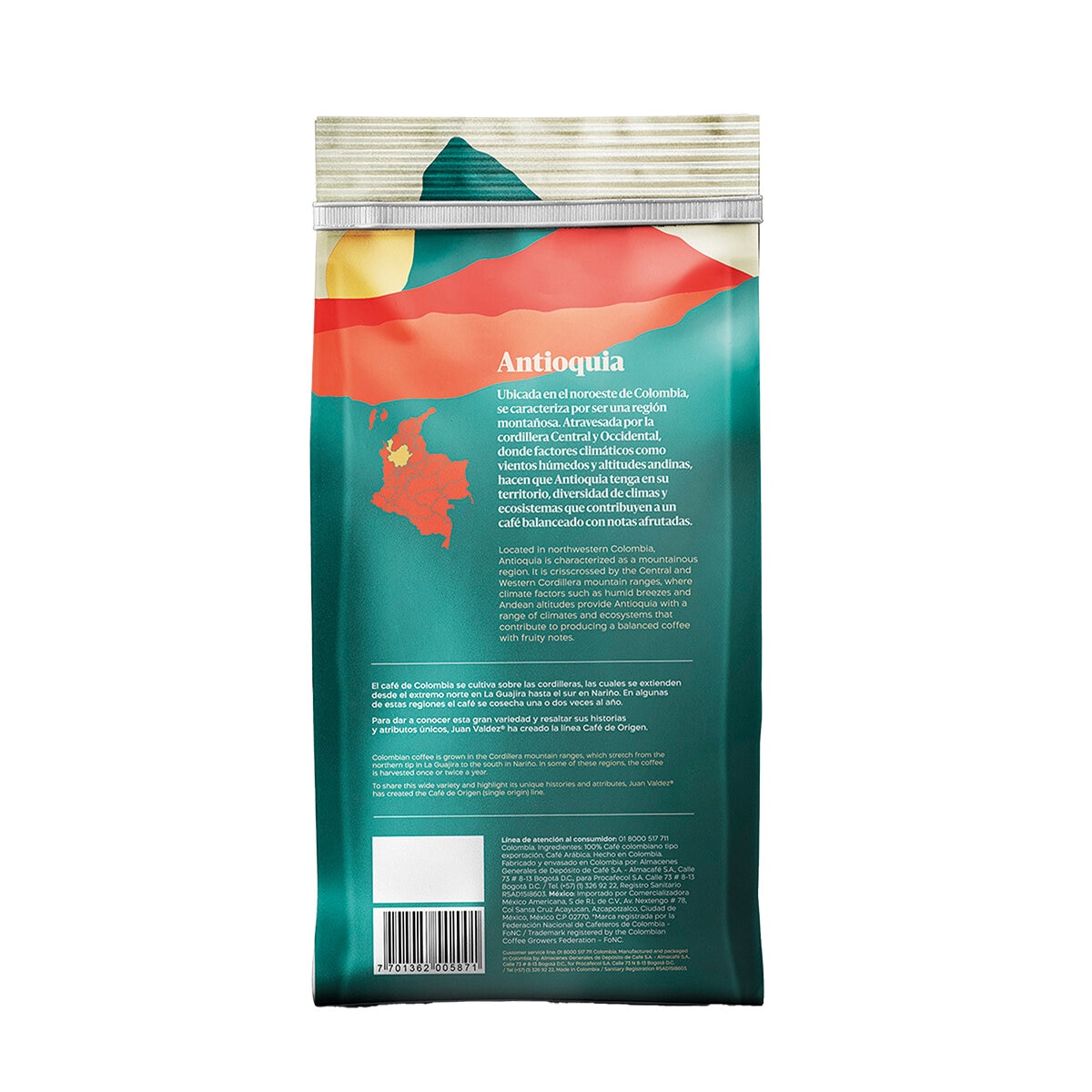 Juan Valdez Antioquia Café de Grano 2/454 g