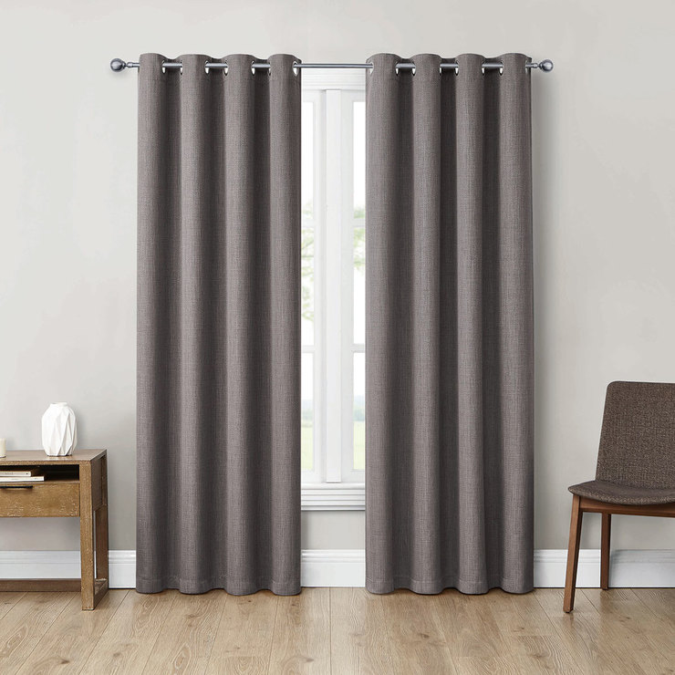 Eclipse, Cortinas Blackout, 2 piezas, gris Costco México