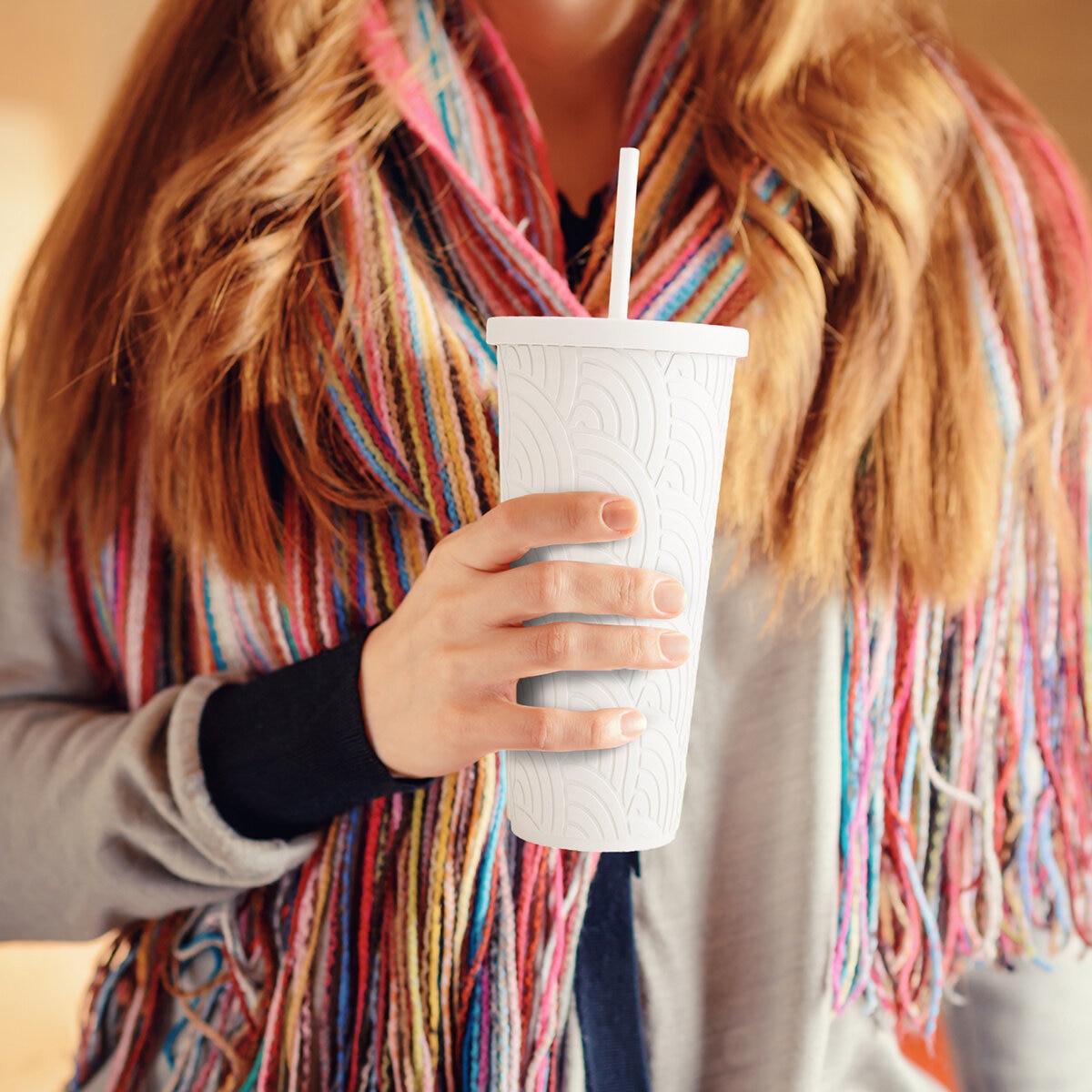 Built Vasos Texturizados Térmicos, 2 piezas Rosa Built Vasos Texturizados Térmicos, 2 piezas Rosa