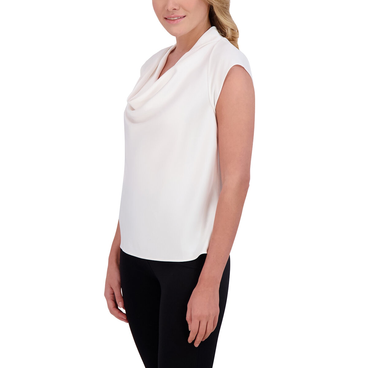 DKNY Blusa para Dama Blanco Extra Chica