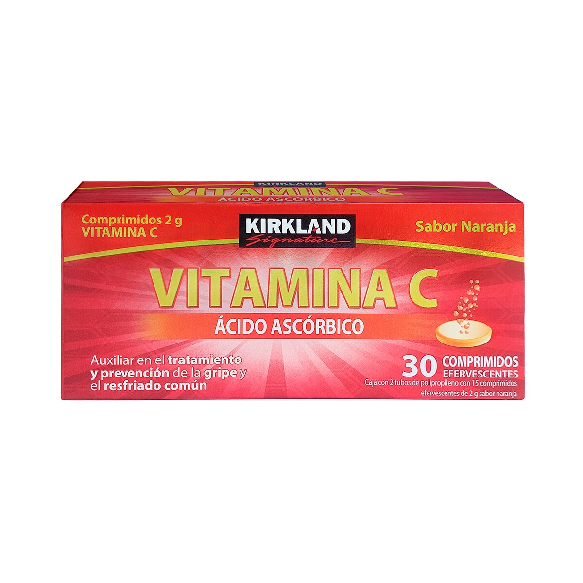 Kirkland Signature Vitamina C 2g con 30 Comprimidos