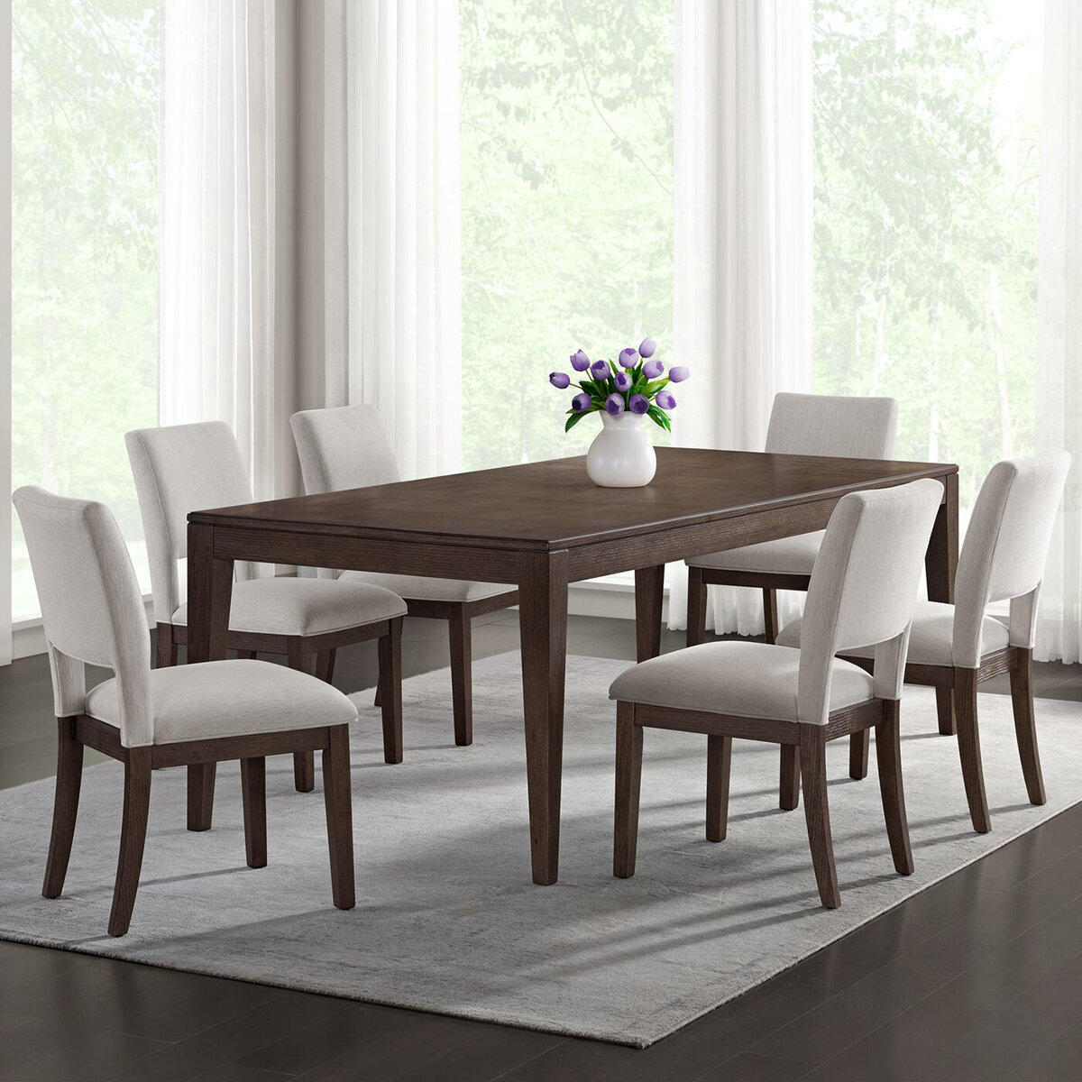 Henredon, Morris Falls, Juego de Comedor 7 piezas