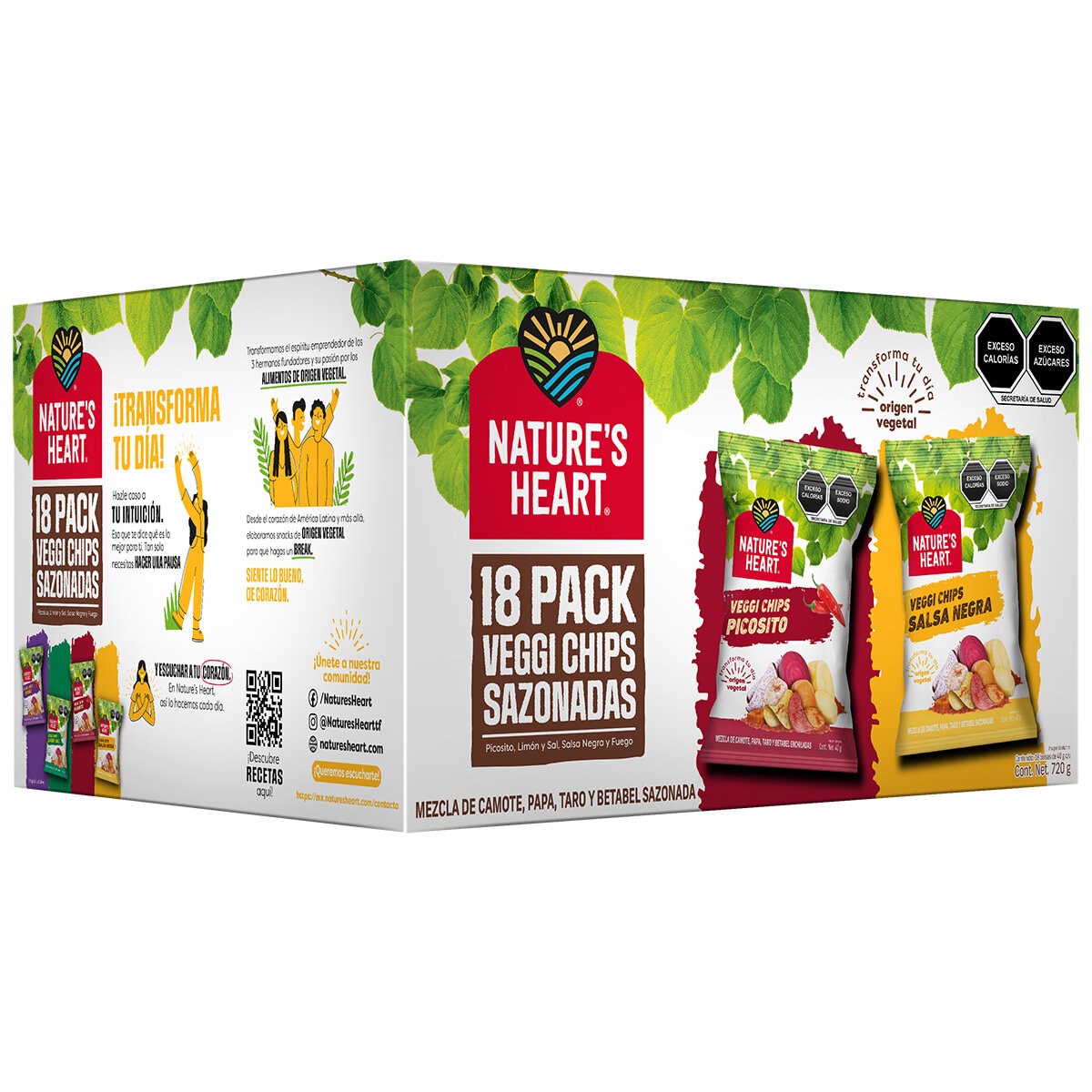 Natures Heart Veggie Chips 18/40 g