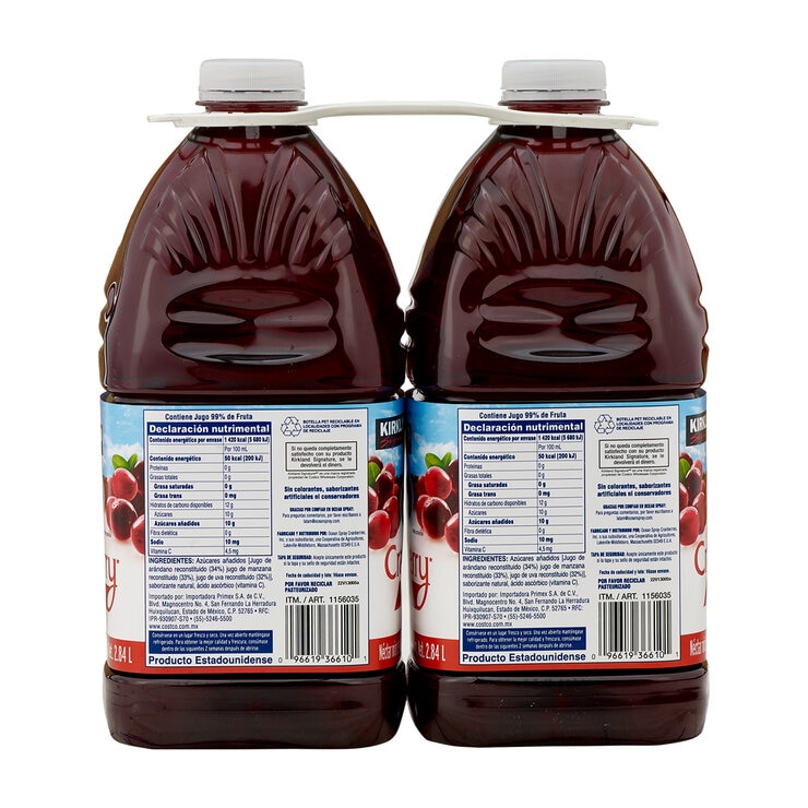 Kirkland Signature Ocean Spray Jugo de Arándano 2/2.84 l