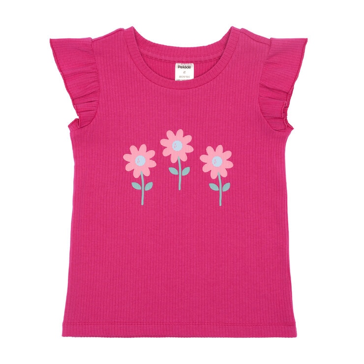 Pekkle Playera 4 piezas para Niños y Niñas Flor 3 Años Pekkle Playera 4 piezas para Niños y Niñas Flor 3 Años