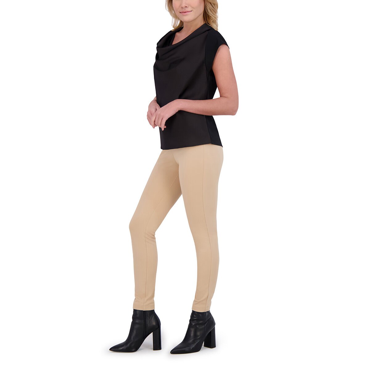 DKNY Blusa para Dama Negro Mediana