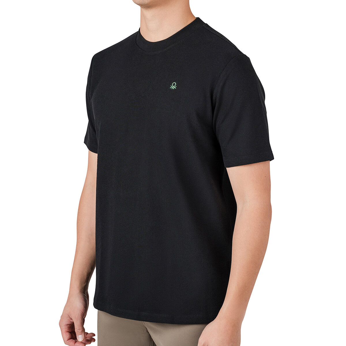United Colors of Benetton Playera para Caballero Negro Chica United Colors of Benetton Playera para Caballero Negro Chica