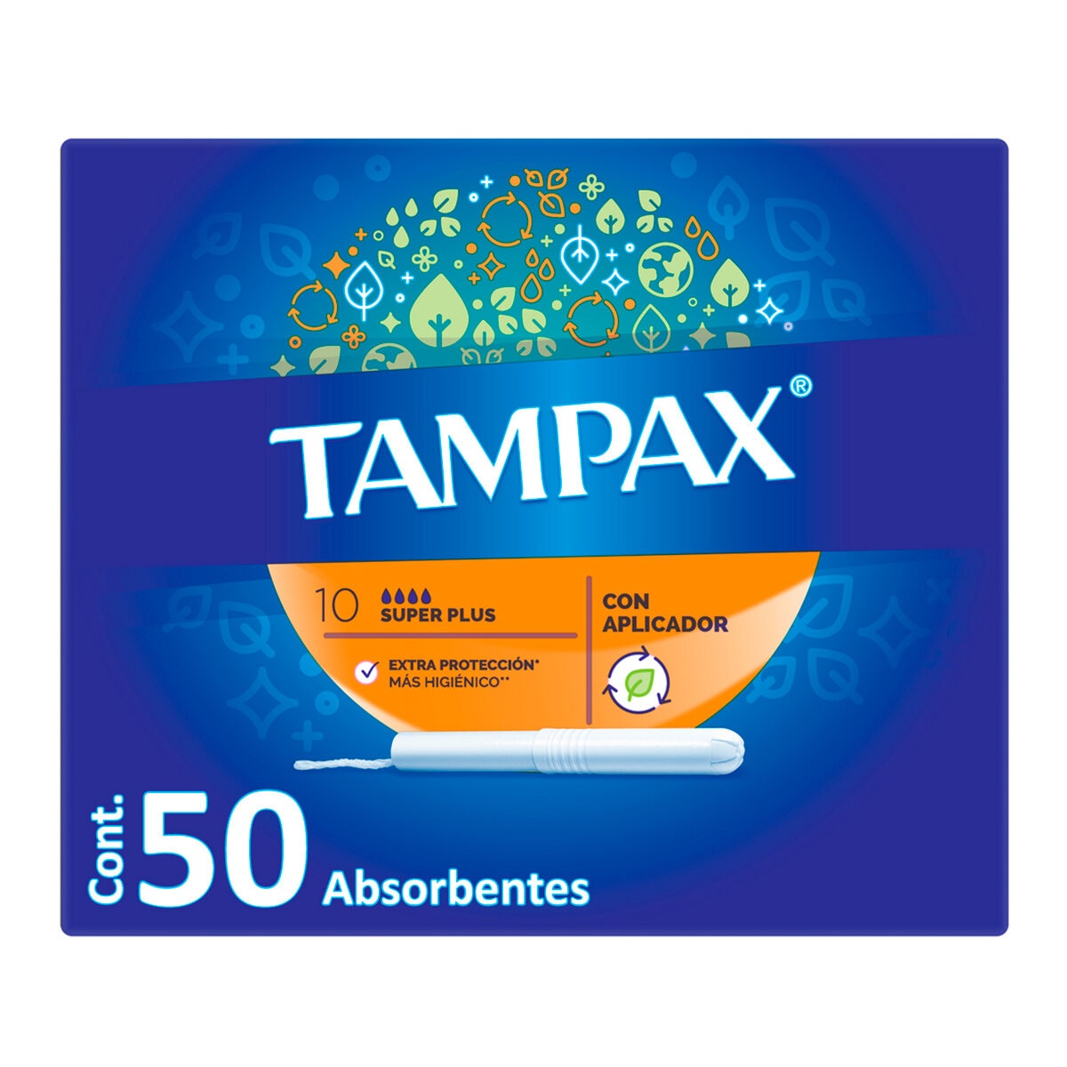 Tampax Super Plus Tampones con Aplicador 50 pzas Costco...
