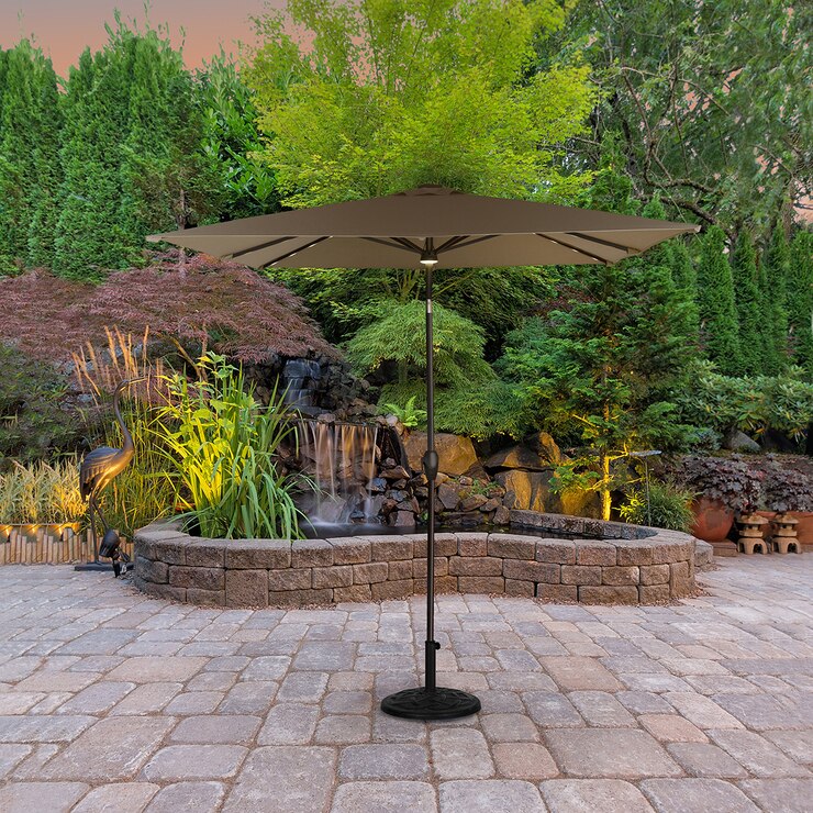 Seasons Sentry sombrilla de 2.44m con luces LED (varios colores