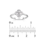 Anillo de Diamantes 0.75ctw, Oro Blanco 18K