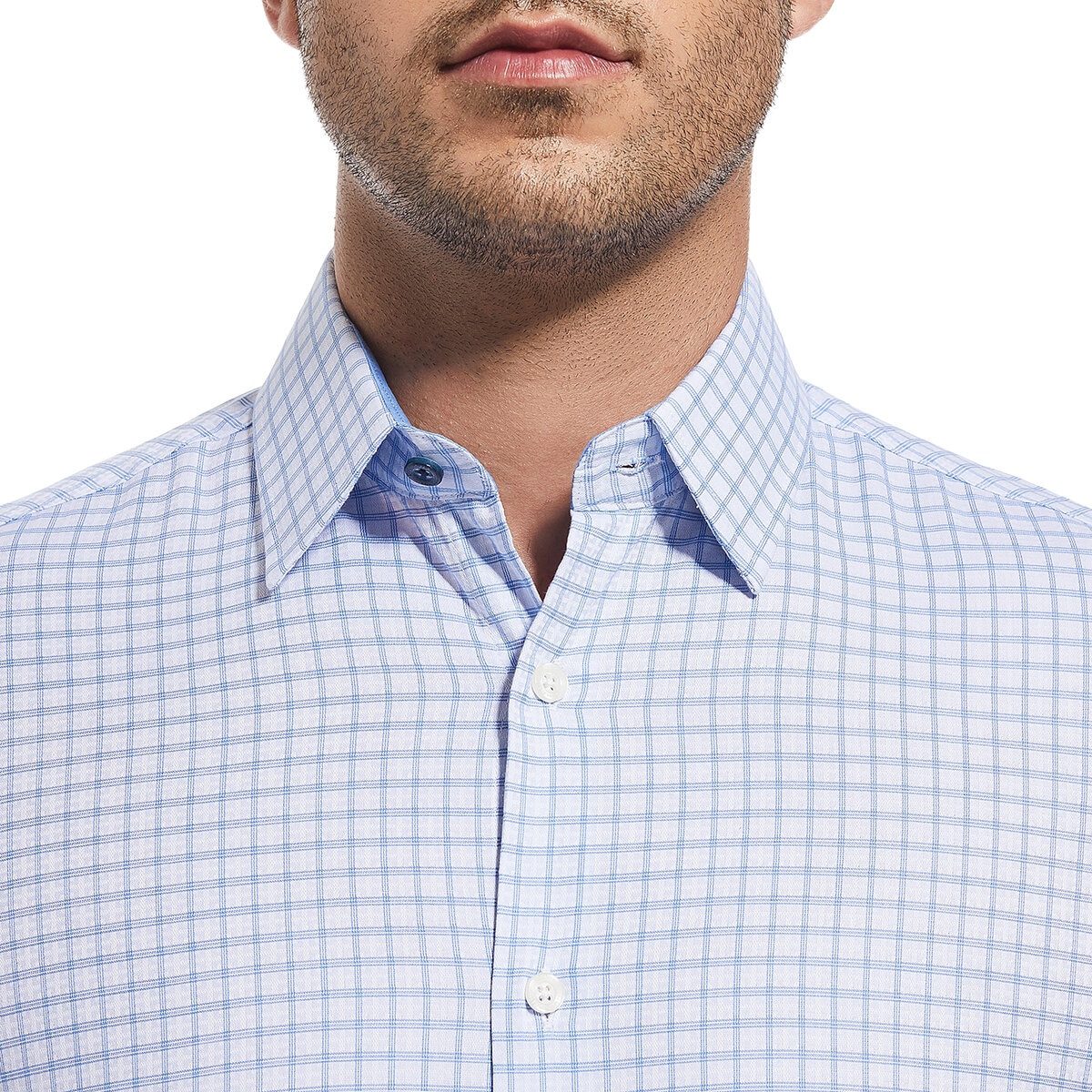 Duchamp Camisa para Caballero Azul Cuello 15 / 15.5 Manga 34 / 35