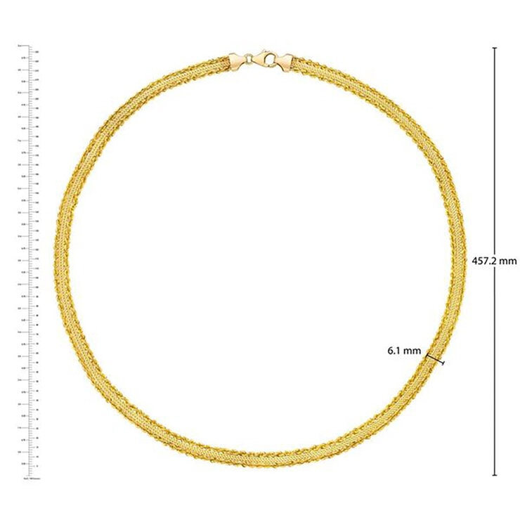 Cadena para Dama, 45.72cm, Oro Amarillo de 14k