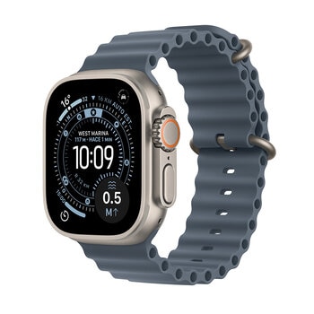 Apple Watch Ultra 3 (GPS + Celular) 49mm Titanio Natural + Correa Ocean Azul Anchor - Unitalla