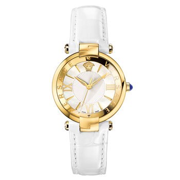 Versace, Reloj para Dama NEWREVE03 35mm Correa Piel Blanca