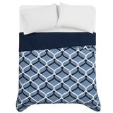 Seasons Collection Colcha con Relleno Alternativo Tamaño King OGEE BLUE