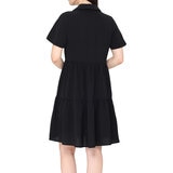 Tahari Vestido para Dama Negro Mediana