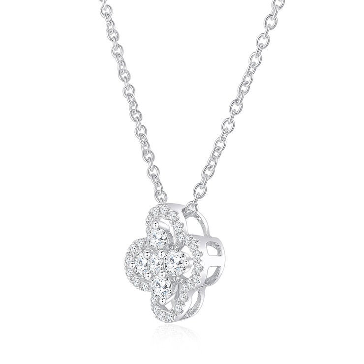 Dije de Diamantes, 0.30 ctw, Oro Blanco 14K Dije de Diamantes, 0.30 ctw, Oro Blanco 14K