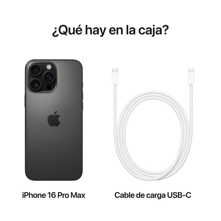 Apple iPhone 16 Pro Max 256GB Titanio Negro Apple iPhone 16 Pro Max 256GB Titanio Negro