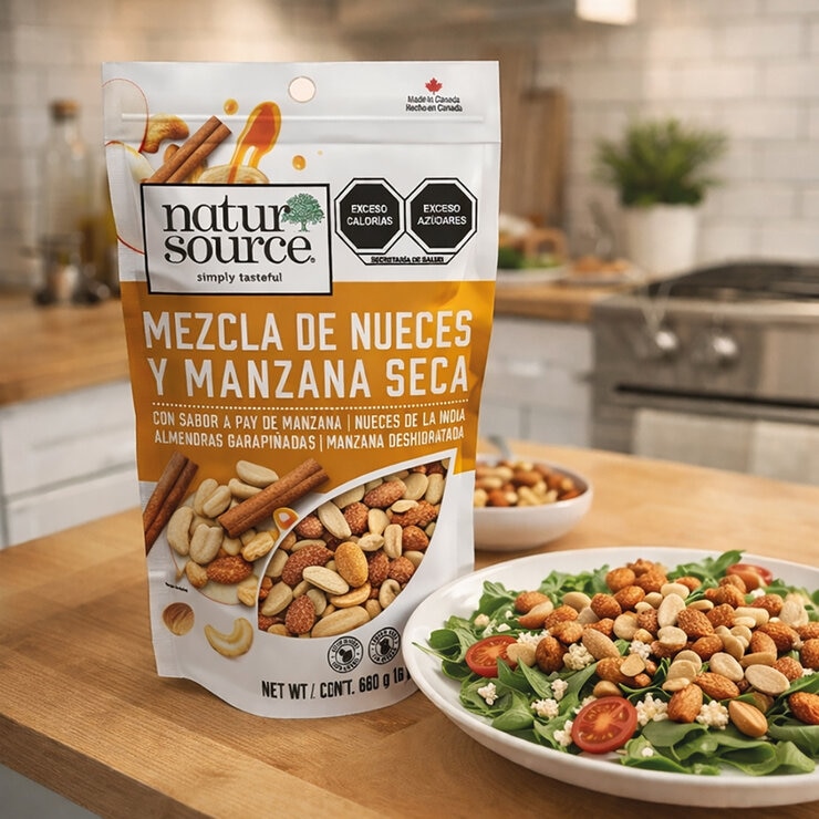 Natur Source Mezcla de Nueces y Manzana Seca 680 g