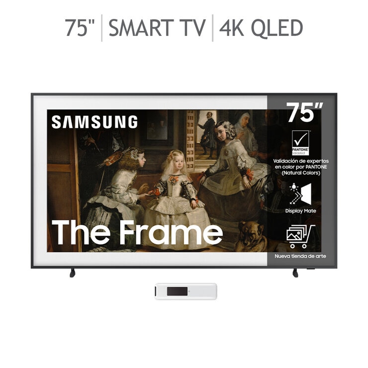 Samsung Pantalla 75" QLED The Frame 4K Smart TV + Marco