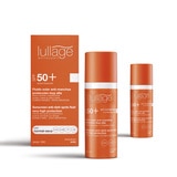 Lullage, protector solar anti-manchas para piel normal a seca SPF 50 (2 piezas)