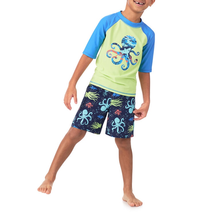 Saint Eve Traje de baño 2 piezas para Niños o Niñas Varias Tallas y Colores