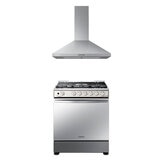 Samsung Combo Campana 76cm y Estufa con 6 Quemadores