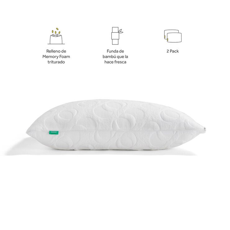 Nooz Almohada de Espuma de Memoria 2 piezas Standard