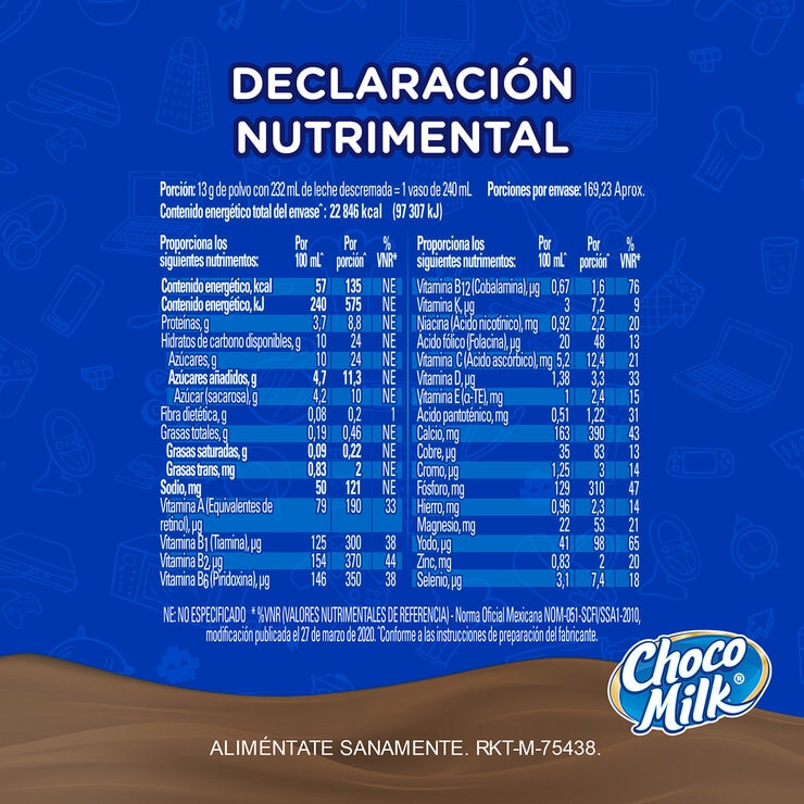 Choco Milk Chocolate En Polvo 2.2 kg